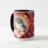 Die beste Mama je Wildblume Muttertag Tasse (Vorderseite Links)