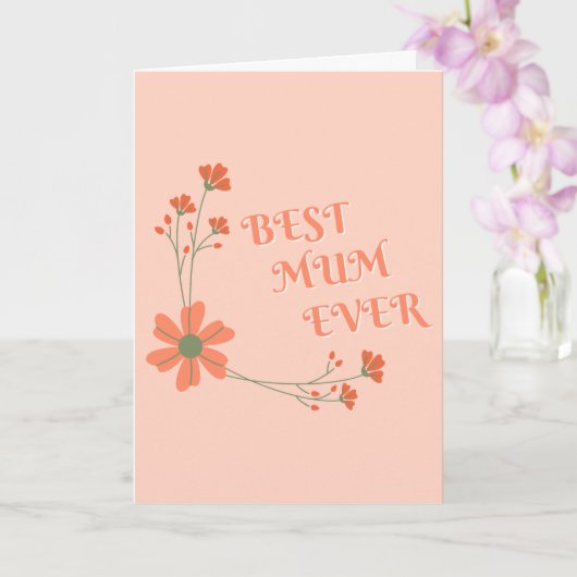 Die beste Mama-Karte der Welt Karte (Orchidee)