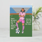 DIE BESTE MAMA-KARTE FEIERTAGSKARTE (Stehend Vorderseite)