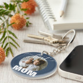 Die beste MAMA Kinder Foto Muttertag Schlüsselanhä Schlüsselanhänger (Vorderseite rechts)