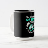 Die beste Mama löst einen Programmierer aus Zweifarbige Tasse (Vorderseite Links)