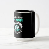 Die beste Mama löst einen Programmierer aus Zweifarbige Tasse (VorderseiteRechts)