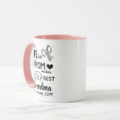 Die beste Mama macht das beste Oma Personalisiert Tasse (Vorderseite Links)