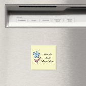 Die beste Mama-Mama der Welt mit Blume Magnet (In Situ (Geschirrspüler))