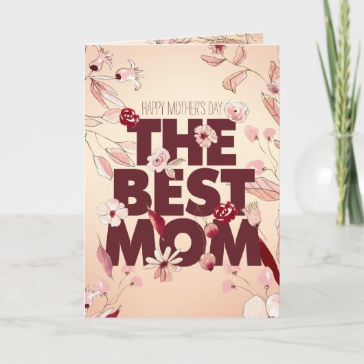 Die beste Mama | Muttertag Karte (Vorderseite)