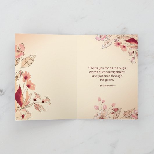 Die beste Mama | Muttertag Karte (Innenseite)