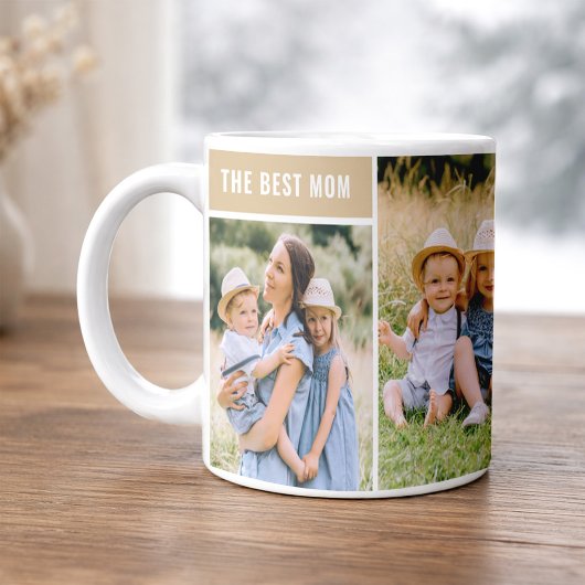 Die beste Mama neutrale Mütter Tagesfoto Collage Kaffeetasse