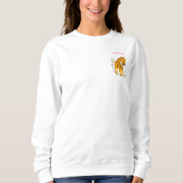 "Die beste Mama" Niedliche Giraffe Mutter und Baby Sweatshirt