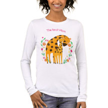 "Die beste Mama" Niedliche Giraffe Mutter und Baby