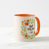 Die beste Mama seit der Tasse des Blumenkaffees (VorderseiteRechts)
