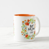 Die beste Mama seit der Tasse des Blumenkaffees (VorderseiteRechts)