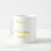 Die beste Mama - Tasse (Vorderseite Links)