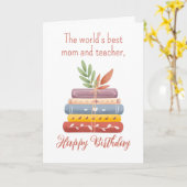 Die beste Mama und Lehrerin der Welt zum Geburtsta Karte (Gelbe Blume)