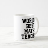 Die beste Mathematiklehrer-Tasse der Welt Kaffeetasse (VorderseiteRechts)