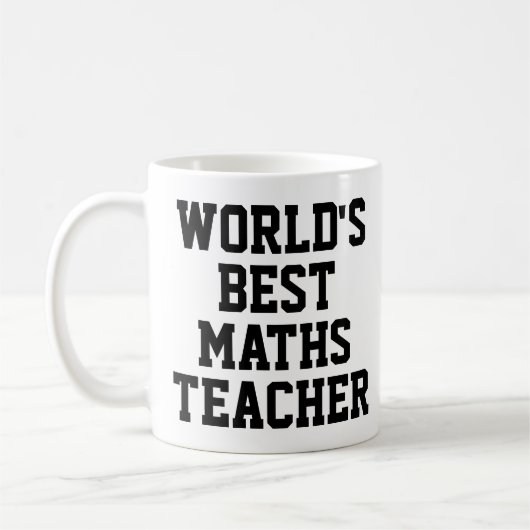 Die beste Mathematiklehrer-Tasse der Welt Kaffeetasse (Links)