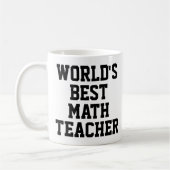 Die beste Mathematiklehrer-Tasse der Welt Kaffeetasse (Links)