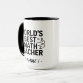 Die beste Mathematiklehrer-Tasse der Welt Tasse (Vorderseite Links)