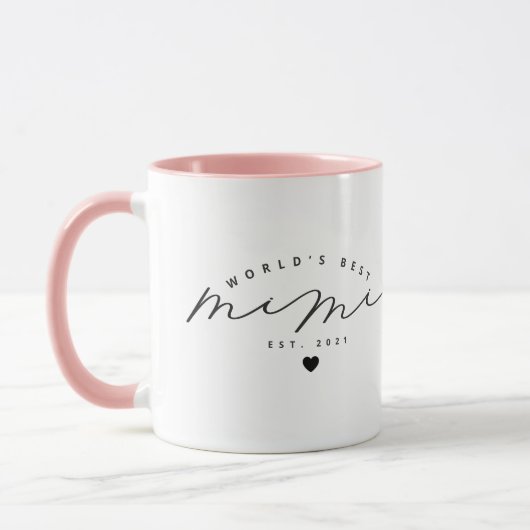 Die beste Mimi-Niedlich-Kalligrafie-Kaffee-Tasse d Tasse (Links)
