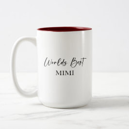 Die beste Mimi- und Lieblingsarmut der Welt Zweifarbige Tasse