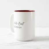 Die beste Momma- und Lieblingsarmut der Welt Zweifarbige Tasse (Vorderseite Links)