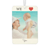 Die beste Mommy-Foto-Vorlage der Welt Autolufterfrischer (Rückseite)