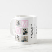 Die beste Mommy's FotoCollage der Welt Kaffeetasse (Vorderseite Links)