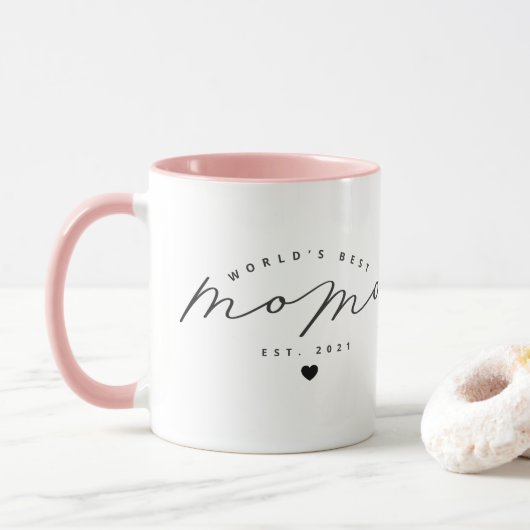 Die beste Momo-Niedlich-Kalligrafie-Kaffee-Tasse d Tasse (Mit Donut)