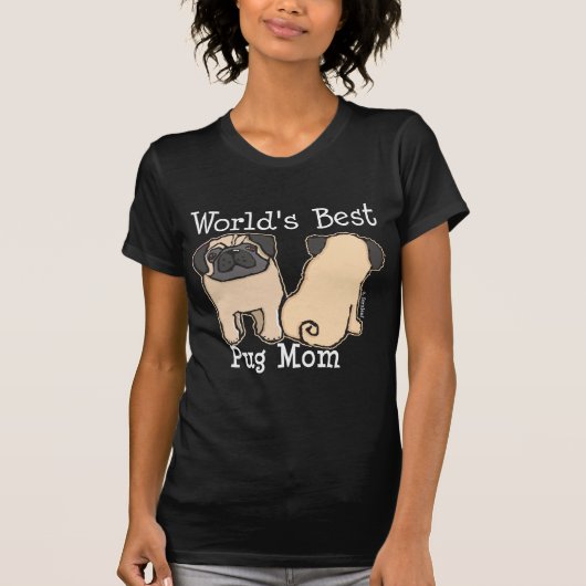 Die beste Mops-Mama der Welt T-Shirt (Vorderseite)