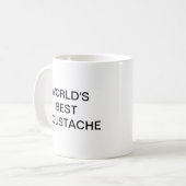 Die beste MUSTACHE-Kaffeepause-Tasse der Welt Kaffeetasse (Vorderseite Links)