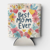 Die beste Mutter aller Blume am Tag Dosenkühler (Vorderseite)