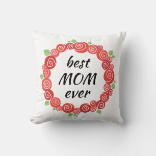 Die beste Mutter aller rote Rosen hat den Tag der Kissen