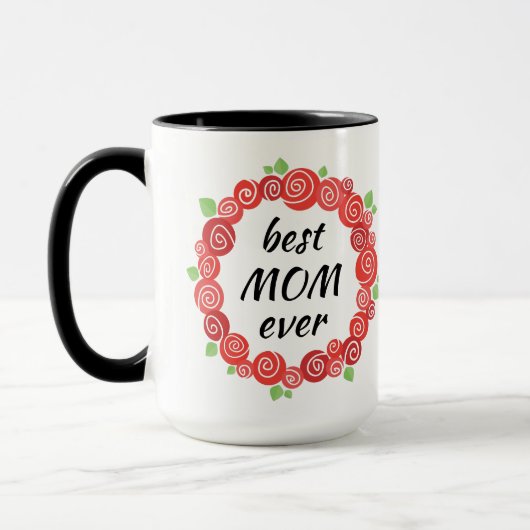 Die beste Mutter aller rote Rosen hat niedliche Bl Tasse (Links)