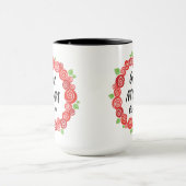 Die beste Mutter aller rote Rosen hat niedliche Bl Tasse (Zentrum)