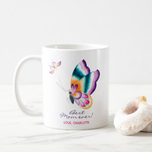 Die beste Mutter aller Zeiten! Boho chic butterfly Kaffeetasse