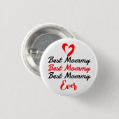 die beste Mutter aller Zeiten Button (Vorne & Hinten)