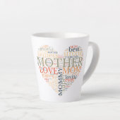 Die beste Mutter aller Zeiten, die Mutter hat das  Milchtasse (Rechte Ecke)