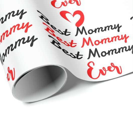 die beste Mutter aller Zeiten Geschenkpapier (Rolleneckpunkt)