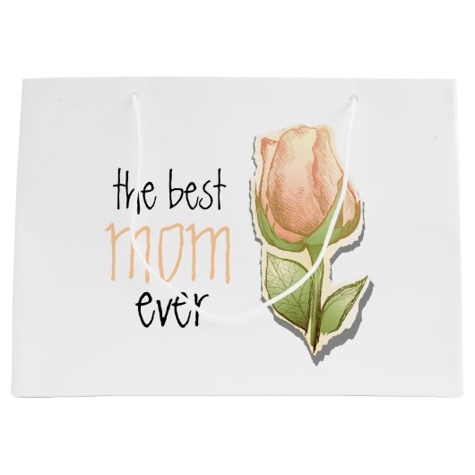 Die beste Mutter aller Zeiten Große Geschenktüte (Vorderseite)