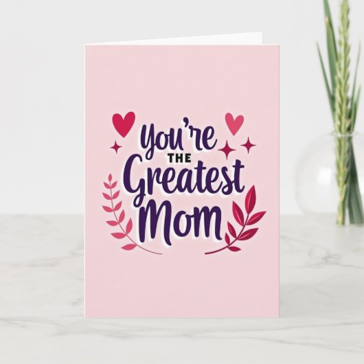 Die beste Mutter aller Zeiten Karte (Vorderseite)