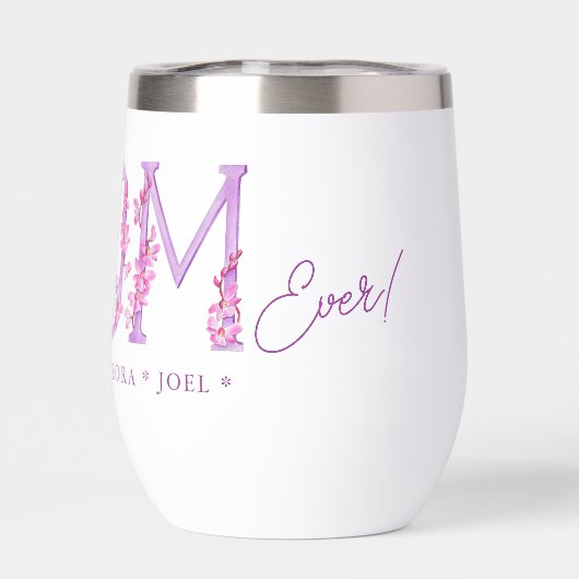 Die beste Mutter aller Zeiten orchiert Blumentext- (Rückseite)