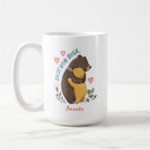Die beste Mutter aller Zeiten, personalisierte Mut Kaffeetasse (Links)