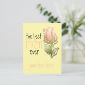 Die beste Mutter aller Zeiten Postkarte (Stehend Vorderseite)