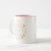 Die beste Mutter am Welt-Muttertag Zweifarbige Tasse (Vorderseite Links)