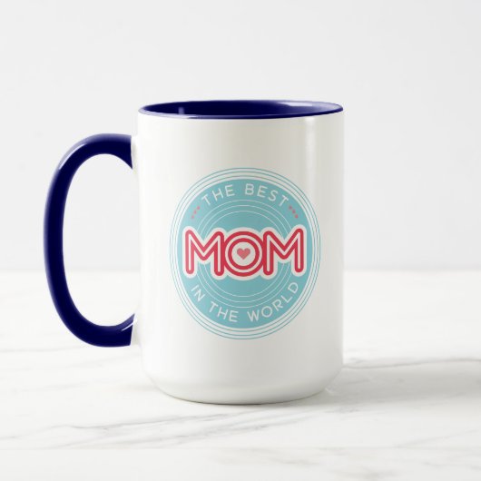 Die beste Mutter Cool Custom Farben Tasse (Links)