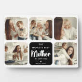 Die beste Mütter der Welt 5-FotoCollage Fotoplatte (Vorderseite)