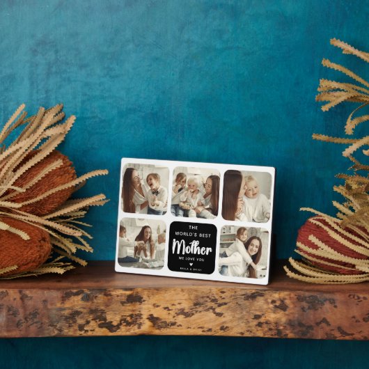Die beste Mütter der Welt 5-FotoCollage Fotoplatte (Seite)