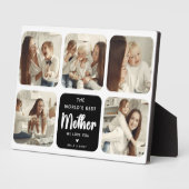 Die beste Mütter der Welt 5-FotoCollage Fotoplatte (Seite)