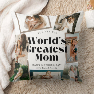 Die beste Mutter der Welt 7 Fotocollage Kissen