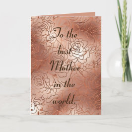 Die beste Mutter der Welt Feiertagskarte
