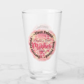 Die beste Mutter der Welt je Erster Freund Der bes Glas (Rückseite)